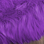 Latepis Small Furry 2x3 Purple Faux Fur Rug Fluffy Rugs Washable Shag AccentPlush Soft Rug for Bedroom Chair Seat Covers Throw Rugs Rectangle