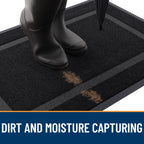 OLANLY Front Door Mat Outside 47x23, All-Season Heavy-Duty Rubber Doormat