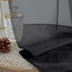 OWENIE Extra Long Black Sheer Curtains 144 inch 2 Panels Set, Translucent Backdrop Window Scarf Drapes for Canopy Bed/Wedding/Living Room/Anniversary, 12FT Length, Each 59Wx144L in, 2PCS