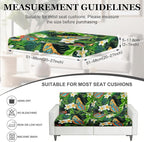 4Pcs Patio Stretch Cushion Covers,Outdoor Sofa Replacement Cover Slipcovers for Patio Furniture Cushion Covers, Washable Reusable Furniture Protector
