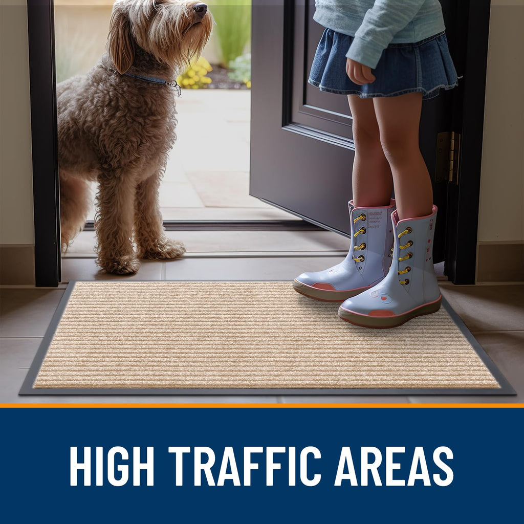 OLANLY Front Door Mat 71x34, Waterproof Heavy-Duty Indoor Outdoor Doormat