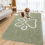 Smiry Dog Door Mat for Muddy Paws, Absorbent Non Slip Dirt Trapper, 59x35