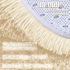 OLANLY 2x3 Machine Washable Small Bedside Rug, Soft Fluffy Shaggy Entryway Throw Rugs for Bedroom, Living Room, Indoor Floor Carpet for Kids Girls and Boys, Nursery Rooms, Home Decor Aesthetic, Cream