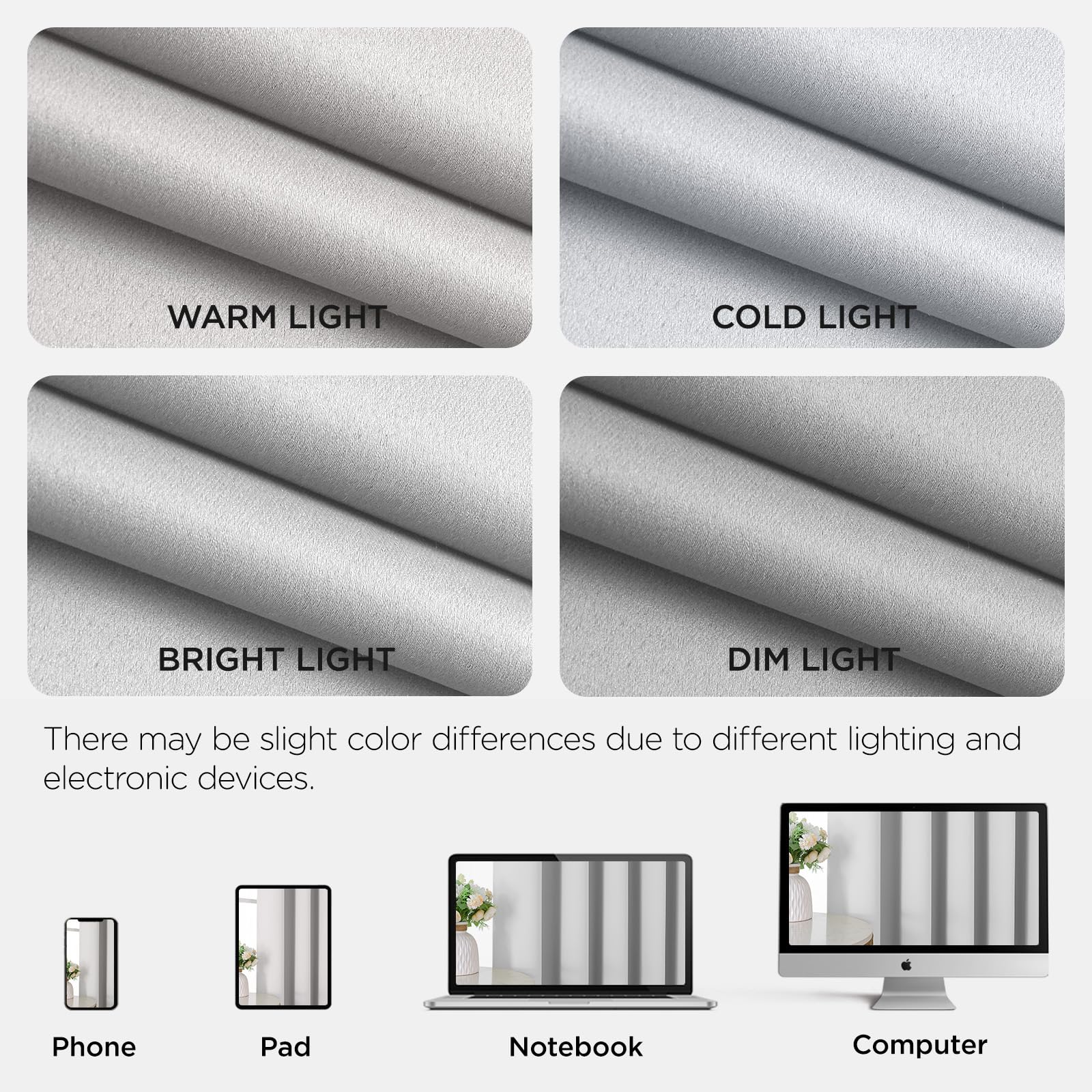 Joydeco Blackout Patio Sliding Door Curtains, Privacy Room Divider Curtains