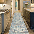 HEBE Hallway Runner Rug 2'x8', Washable Non Slip Kitchen Rug Runner