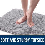 OLANLY Dog Door Mat for Muddy Paws 36x24, Super Absorbent Chenille Mud Mat