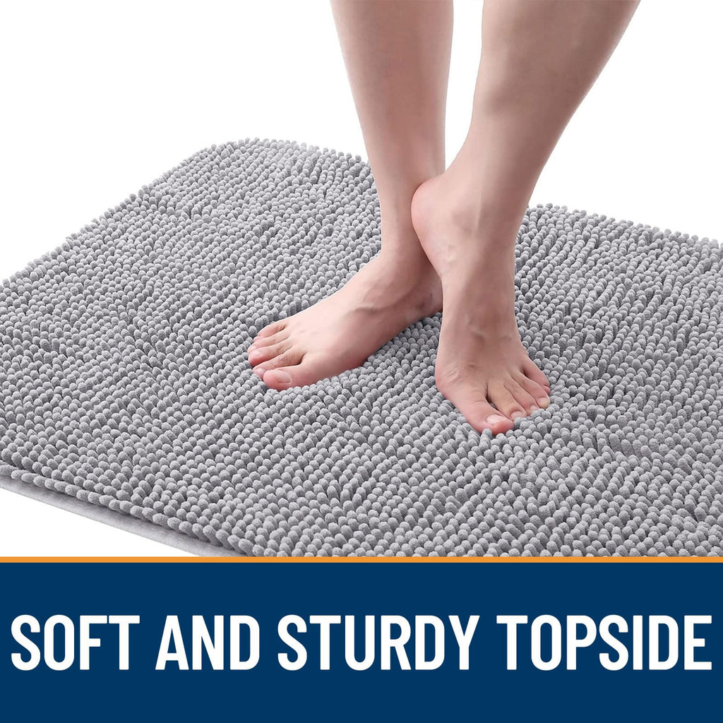OLANLY Dog Door Mat for Muddy Paws 70x24, Super Absorbent Chenille Mud Mat