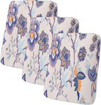 hyha Printed Couch Cushion Covers, Floral Sofa Covers Washable for 3 Cushion Couch, Stretch Pattern Outdoor Cushion Covers for Patio Furniture with Elastic Bottom(3 Packs, Vintage Flower)