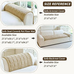 Couch Covers for Dogs Washable, Non Slip Couch Covers for Loveseat Sofa Pet Friendly, Soft Fuzzy Sofa Covers for Pet, Dog Couch Cover Furniture Protector(1PC,Light Brown,27.6"x59.1")