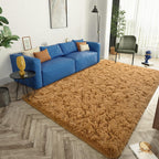 LOCHAS Area Rugs Fluffy Living Room Carpets for Kids Bedroom 4x5.3, Khaki