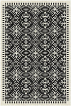 Latte&Fog 8x10 Area Rugs for Living Room, Large Vintage Washable Rug, Boho Non Slip Low Pile Carpet for Indoor Bedroom, Dining Room, Office, Dorm, Classroom, Farmhouse and Kids Room