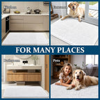 OLANLY Dog Door Mat for Muddy Paws 45x27, Super Absorbent Chenille Mud Mat