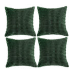 Fancy Homi 4 Packs Decorative Throw Pillow Covers for Living Room Couch Bed, Modern Farmhouse Boho Home Décor Accent Cushion Case, 18" x 18", Forest Green