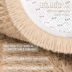 OLANLY 5x9 Machine Washable Large Area Rugs for Living Room, Bedroom, Soft Fluffy Shaggy Bedside Rug, Indoor Floor Carpet for Kids Girls and Boys, Dorms, Nursery, Home Decor Aesthetic, Beige