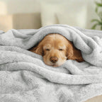 Exclusivo Mezcla Fuzzy Plush Fleece Bed Blanket Twin XL Size, Light Grey