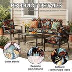hyha 12Pcs Patio Cushion Covers, Stretch Outdoor Couch Cushion Covers