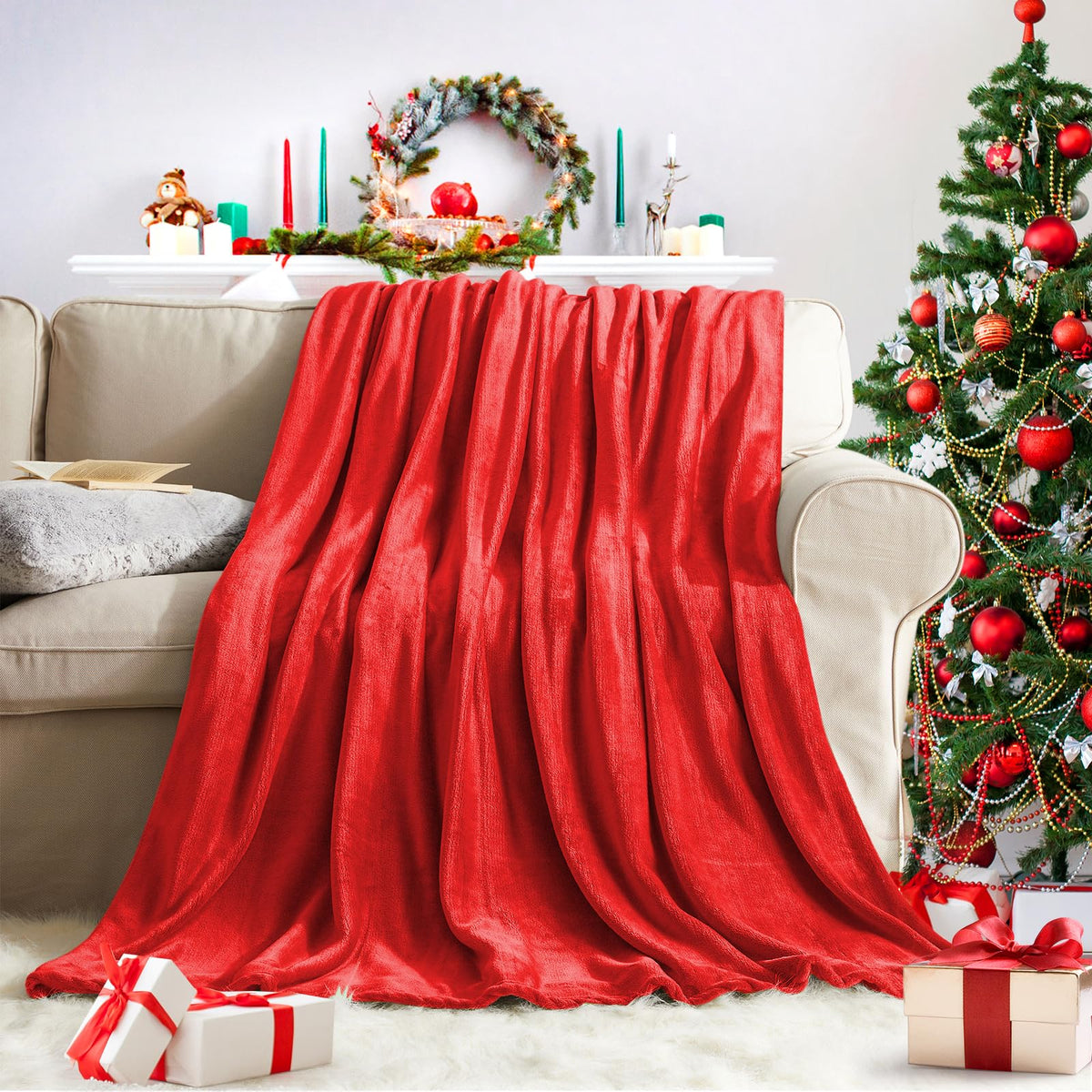 KMUSET Brown Throw Blanket Twin Size - Warm Cozy Soft Lightweight Blankets All Seasons Suitable 60 x 80 inches