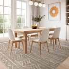 Nakagishi Boho 10x14 Area Rug Living Room Rugs Machine Washable Dark Brown