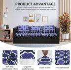 Outdoor Cushion Covers Set,8PCS Patio Furniture Couch Seat Slipcovers, Replacement for Sofa Sectional Chair(Cover，Only)