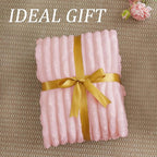 BEDELITE Fleece Pink Throw Blanket for Couch - 300GSM Soft & Warm Valentines Blanket Gifts for Women Girls, Decorative Spring Pink Blankets for Home, 50"x60"