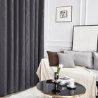 Deconovo Living Room Curtains 63 Inches Long, Blackout Curtains for Bedroom