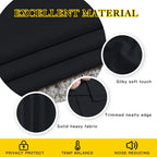 NICETOWN Black Doorway Curtains 80 inch Length 2 Panels Set - Grommet Thermal Insulated Blackout Window Treatments Sound Blocking Drapes for Living Room/Bedroom, W40 x L80
