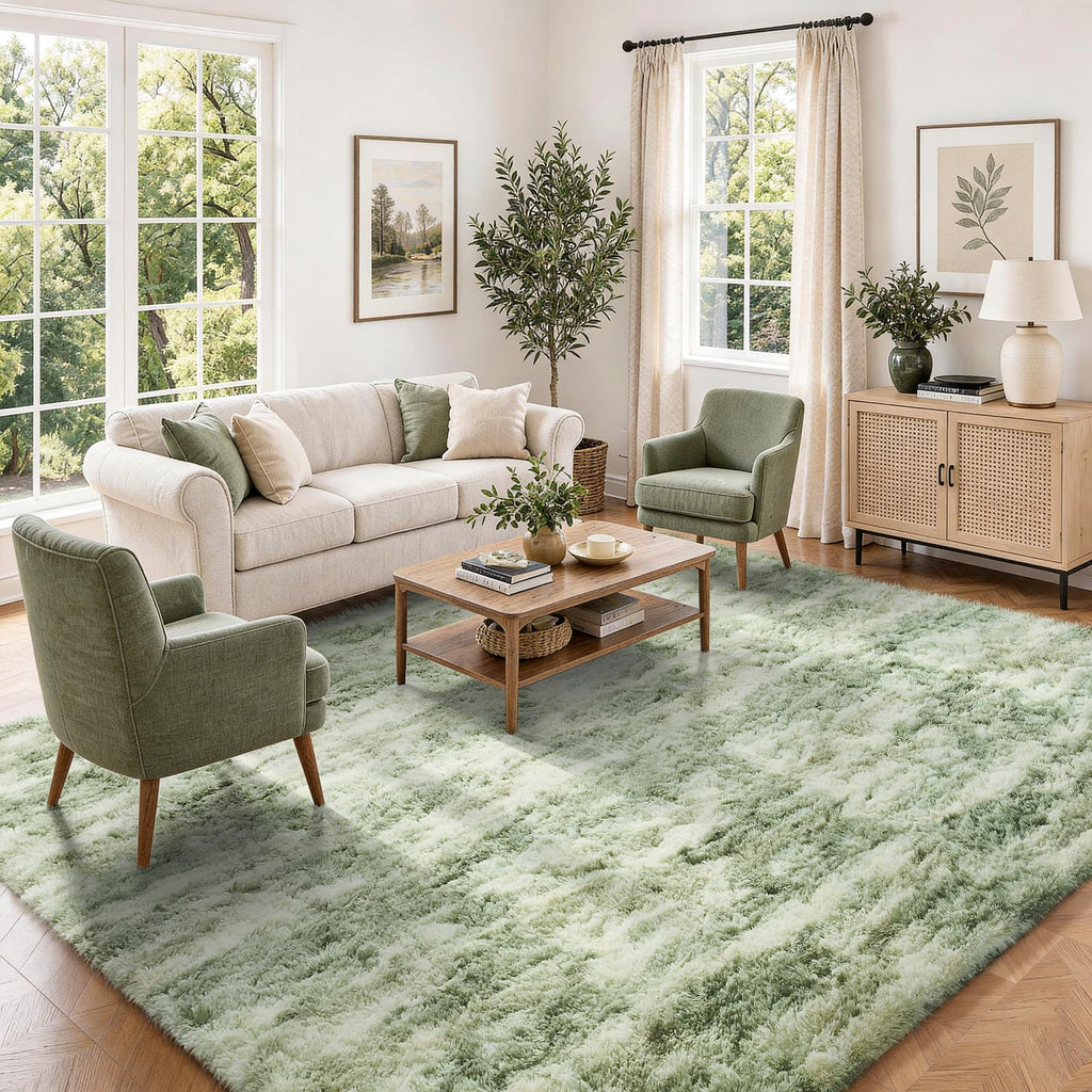 Ophanie Black Area Rug 5x7 Rugs for Living Room, Fluffy Furry Shaggy Fuzzy Rug, Carpets for Bedroom Shag Plush Soft Large, Kids Home Decor Aesthetic with Over 99 pcs Pile fibers