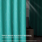 Deconovo Living Room Curtains 95 Inches Long, Blackout Curtains for Bedroom