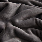KMUSET Fleece Blanket Twin Size Dark Grey Lightweight Throw Blanket Super Soft Cozy Microfiber Blanket Factory Shop