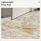 Soalmost Hallway Runner Rug 2'6" x 16' Washable Long Kitchen Rugs Brown