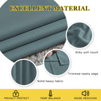NICETOWN Blackout Curtains 63 Length - Grommet Window Treatment Thermal Insulated Solid Room Darkening Drapes for Living Room, Greyish Blue, 2 Panels, W52 x L63
