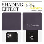 NICETOWN Room Darkening Grommet Panels - (52 inches Width, Greyish Purple, 2 Panels) Baby Room Window Curtains 108 inches Long, Privacy Draperies