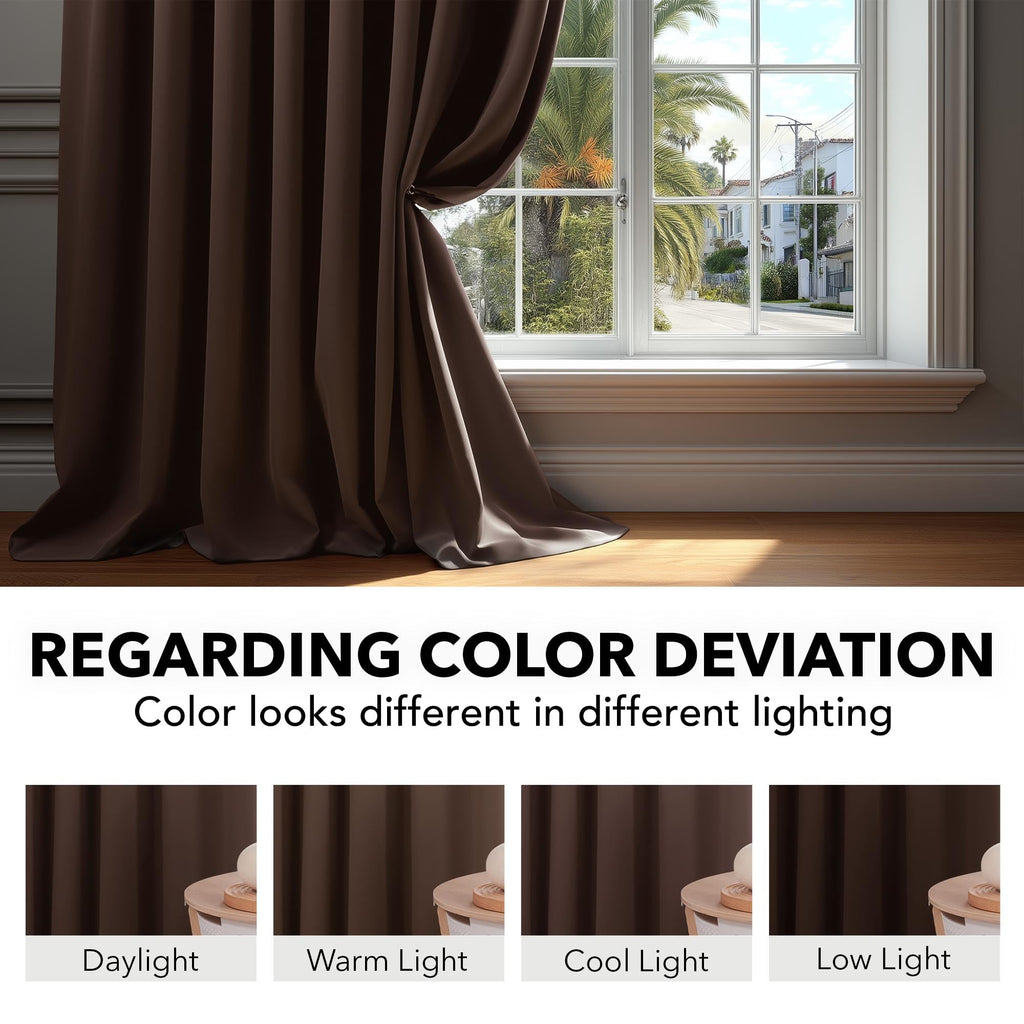 Deconovo Blackout Curtains for Bedroom, Living Room Curtains 54 Inches Long