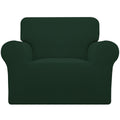 Easy-Going Stretch Chair Slipcover with Arm Washable Dark Green