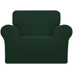 Easy-Going Stretch Chair Slipcover with Arm Washable Dark Green