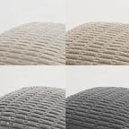 Fancy Homi Set of 4 Grey and White Lumbar Rectangle Decorative Throw Pillow Covers 16x24 Inch for Couch Bed Chair, Aesthetic Boho Room Decor, Soft Fuzzy Thick Corduroy Textured Cushion Case 40x60cm