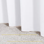 NICETOWN White Doorway Curtains 80 inches Long, Grommet Privacy Door Curtains Room Darkening Thermal Window Treatments for Bedroom/Living Room, 2 Panels, W46 x L80