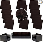 Outdoor Cushion Covers Set,14PCS Patio Furniture Couch Seat Slipcovers, Replacement for Sofa Sectional Chair(Cover，Only)