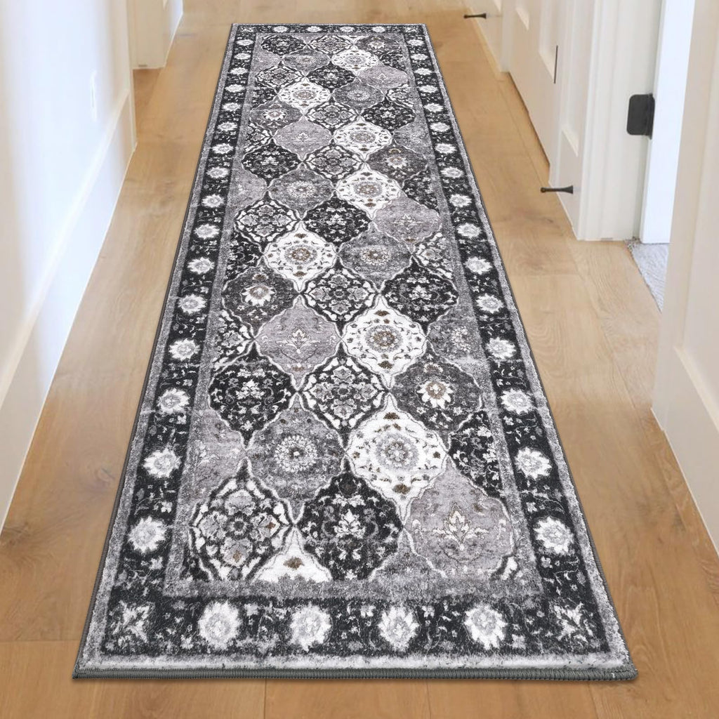 HEBE Hallway Runner Rug 2'x6', Washable Non Slip Kitchen Rug Runner
