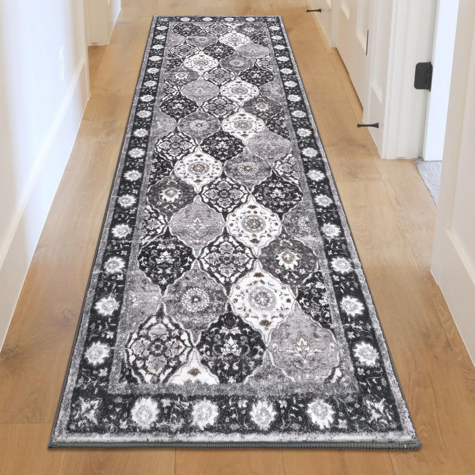 HEBE Hallway Runner Rug 2'x6', Washable Non Slip Kitchen Rug Runner