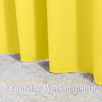 NICETOWN Bright Yellow Blackout Curtains 84 inch Long for Bedroom - Thermal Insulated Solid Grommet Light Blocking Window Curtains & Drapes for Living Room (2 Panels, 52 x 84 Inch, Bright Yellow)