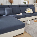 Disayu Sofa Covers Couch Covers for Sofa Pet Friendly Couch Cushion Covers Universal Sofa Covers Washable Stretch Slipcovers for Sectional Sofa (Texture Metal Gray, 2 Seats + Chaise Cover)