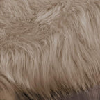 Latepis Living Room Carpet Brown Beige Large Area 6x8 Rug Washable Faux Fur Rug Fluffy Sheepskin Rugs for Bedroom Playroom Throw Rugs Home Decor Rectangle