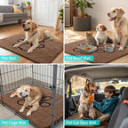 Smiry Dog Door Mat for Muddy Paws, Absorbent Non Slip Dirt Trapper, 47x32