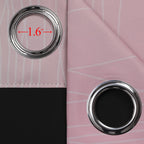 Estelar Textiler Sage Green and Pink Ombre Blackout Curtains for Bedroom