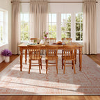 9x12 Area Rugs for Living Room, Pink Washable Non-Slip Large Carpet
