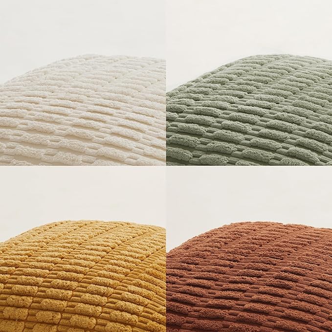 Fancy Homi 4 Packs Decorative Throw Pillow Covers for Living Room Couch Bed, Modern Farmhouse Boho Home Décor Accent Cushion Case, 28" x 28", Fall