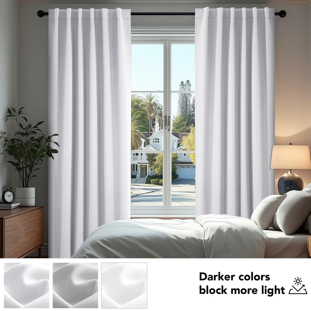 Deconovo Blackout Curtains for Bedroom 108 Inches Long