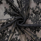YJ YANJUN Vintage Lace Curtains 36 Inches Length-Gothic Cafe Curtains Short Kitchen Sheer Curtain Panels for Bathroom Spooky Halloween Holiday Party Decor 2 Panels 26 x 36 Inch