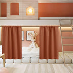 RYB HOME Basement Bathroom Kitchen Cafe Blackout Privacy Curtains 30 inches